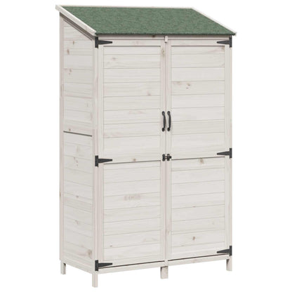 Garden Shed White 106.5 x 56 x 176 cm Engineered Wood