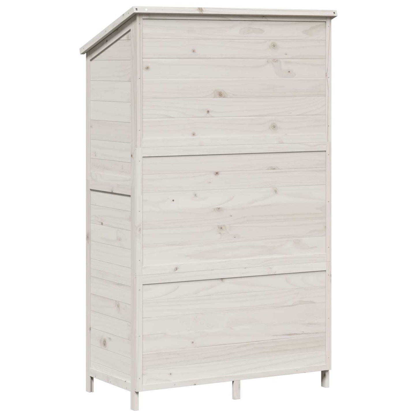 Garden Shed White 106.5 x 56 x 176 cm Engineered Wood