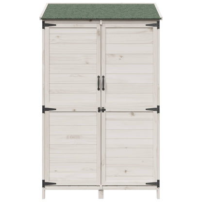 Garden Shed White 106.5 x 56 x 176 cm Engineered Wood