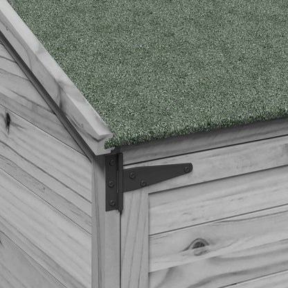 Garden Shed Grey 106.5 x 56 x 176 cm Engineered Wood