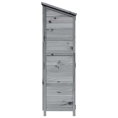 Garden Shed Grey 106.5 x 56 x 176 cm Engineered Wood