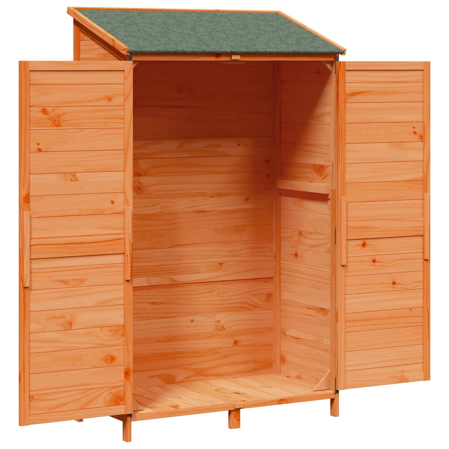 Garden Shed Brown 106.5 x 56 x 176 cm Engineered Wood