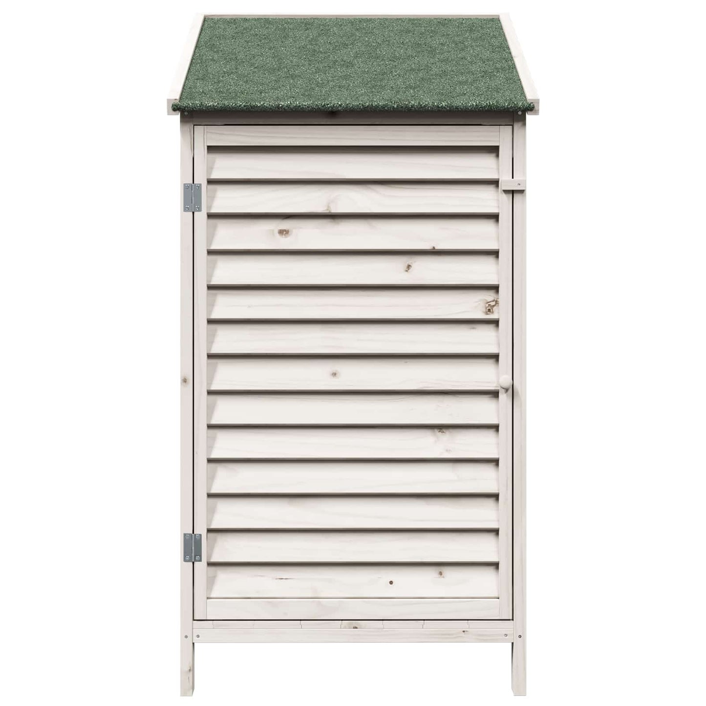 Garden Shed White 59 x 56 x 113.5 cm Solid Fir Wood