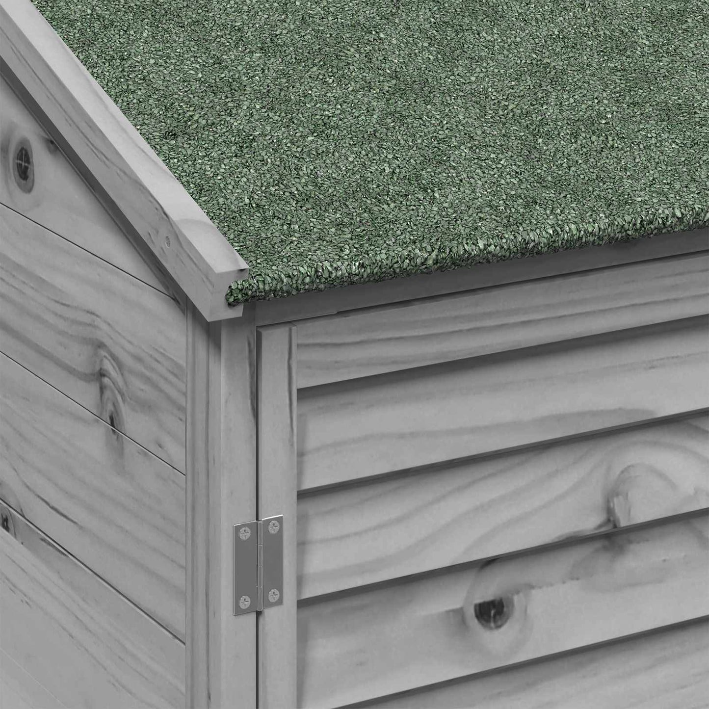 Garden Shed Grey 59 x 56 x 113.5 cm Solid Fir Wood