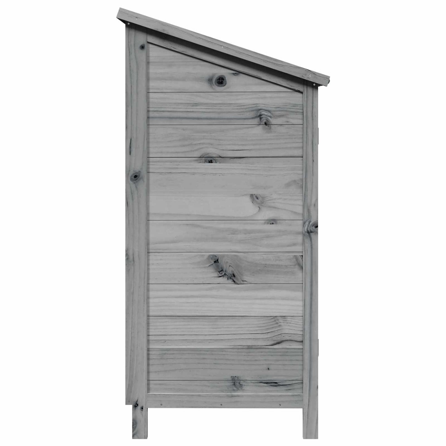 Garden Shed Grey 59 x 56 x 113.5 cm Solid Fir Wood