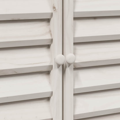 Garden Shed White 106 x 56 x 113.5 cm Solid Fir Wood