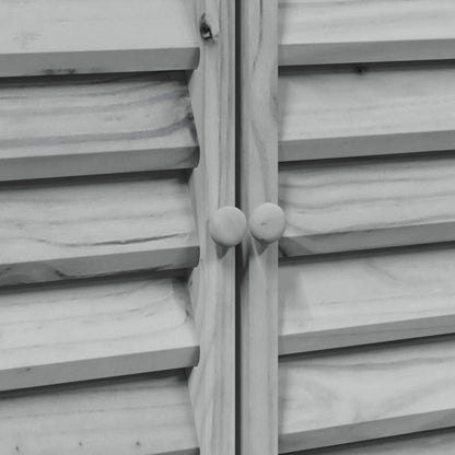 Garden Shed Grey 106 x 56 x 113.5 cm Solid Fir Wood