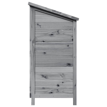 Garden Shed Grey 106 x 56 x 113.5 cm Solid Fir Wood