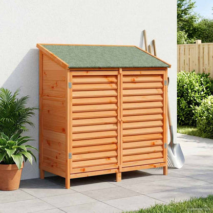 Garden Shed Brown 106 x 56 x 113.5 cm Solid Fir Wood