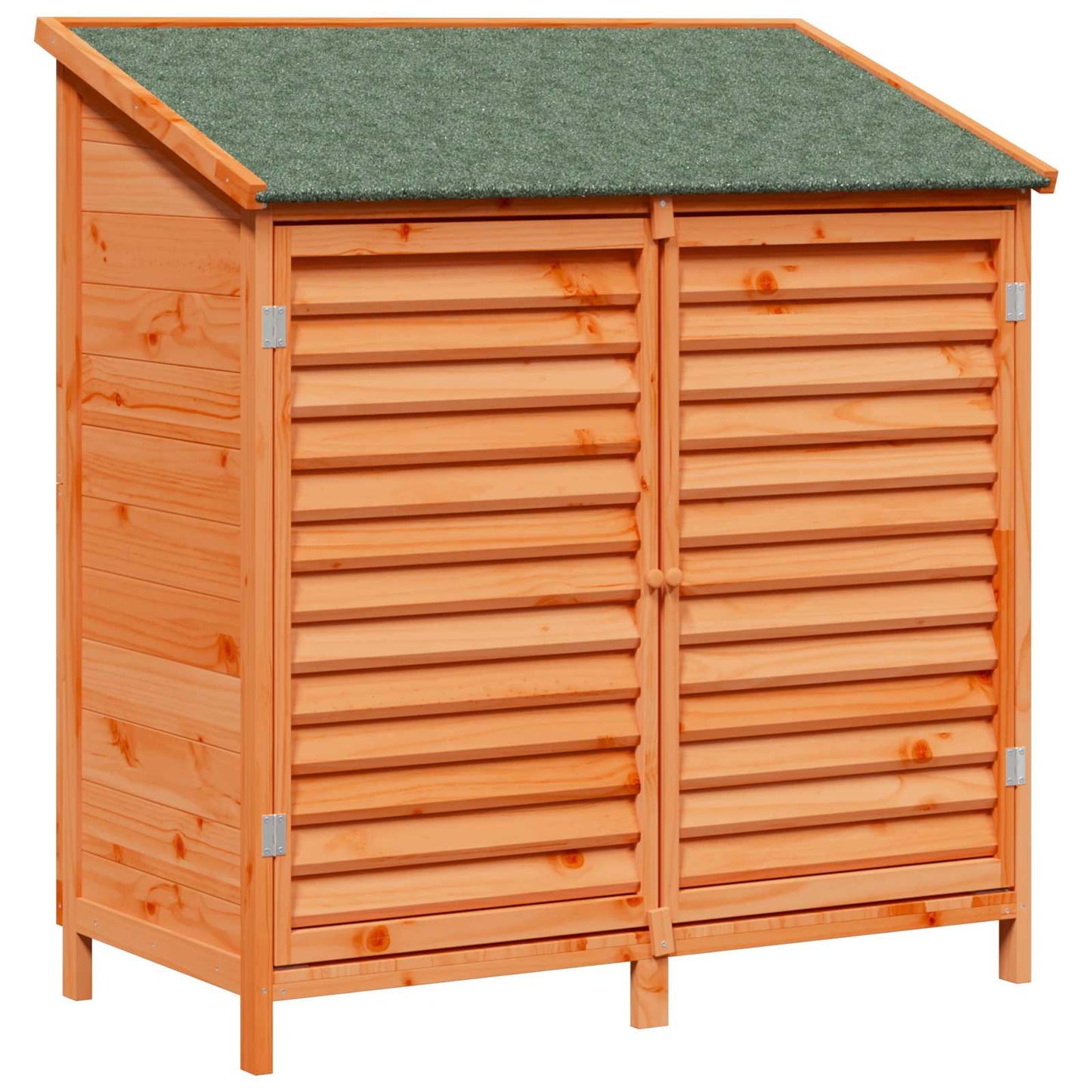 Garden Shed Brown 106 x 56 x 113.5 cm Solid Fir Wood
