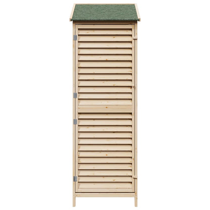 Garden Shed Natural 59 x 56 x 176 cm Solid Fir Wood