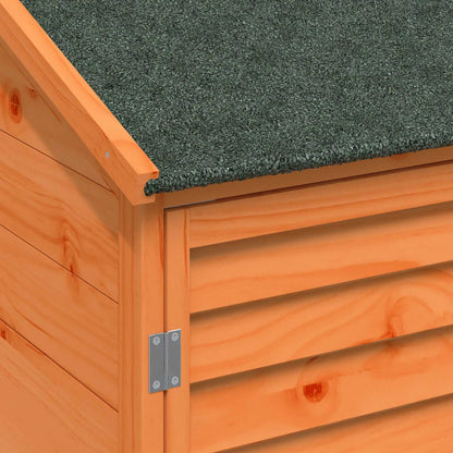 Garden Shed Brown 59 x 56 x 176 cm Solid Fir Wood