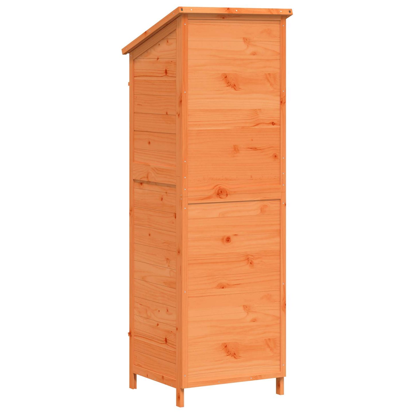Garden Shed Brown 59 x 56 x 176 cm Solid Fir Wood