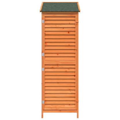 Garden Shed Brown 59 x 56 x 176 cm Solid Fir Wood