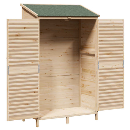Garden Shed Natural 106 x 56 x 176.5 cm Solid Fir Wood