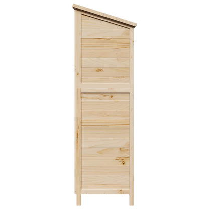 Garden Shed Natural 106 x 56 x 176.5 cm Solid Fir Wood