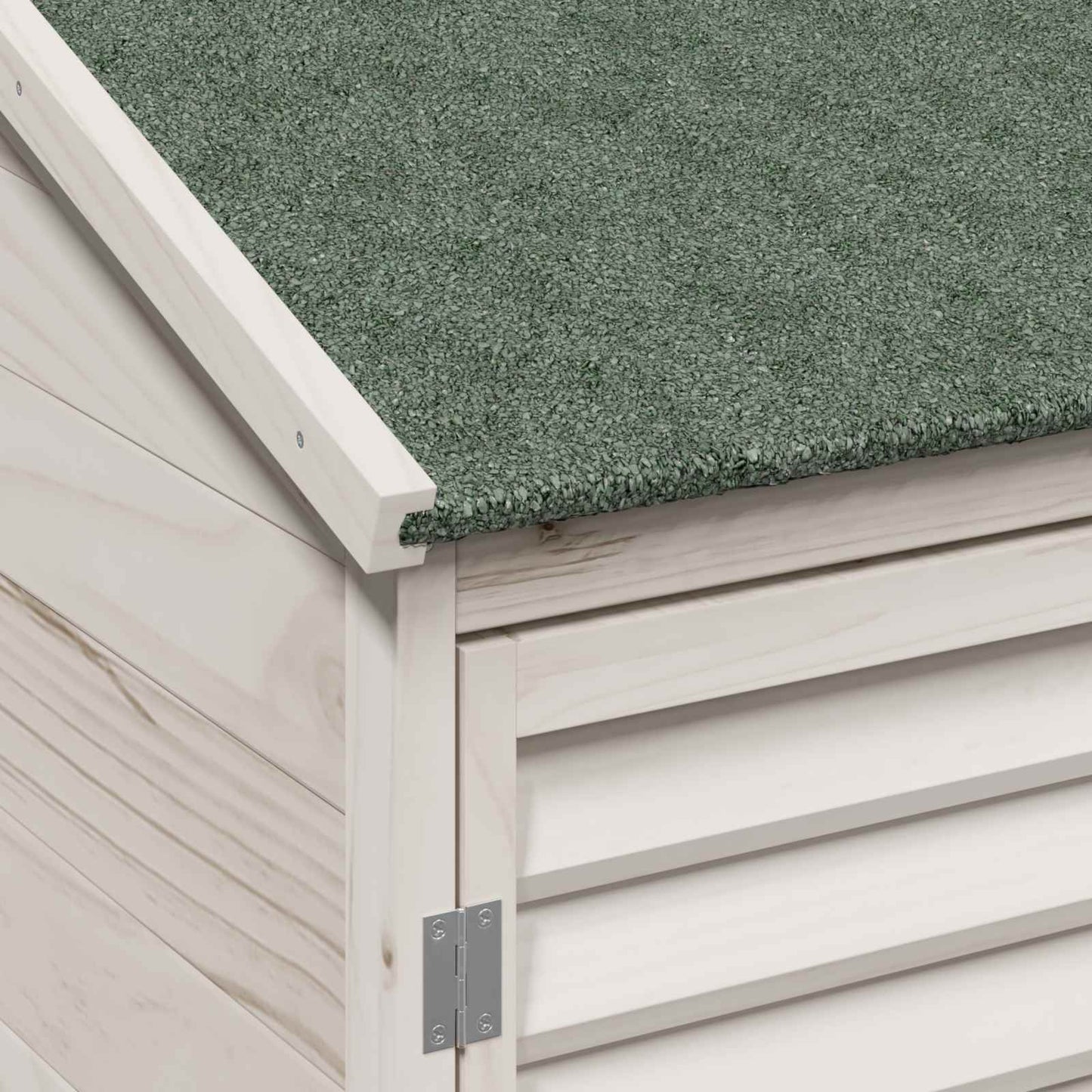 Garden Shed White 106 x 56 x 176.5 cm Solid Fir Wood
