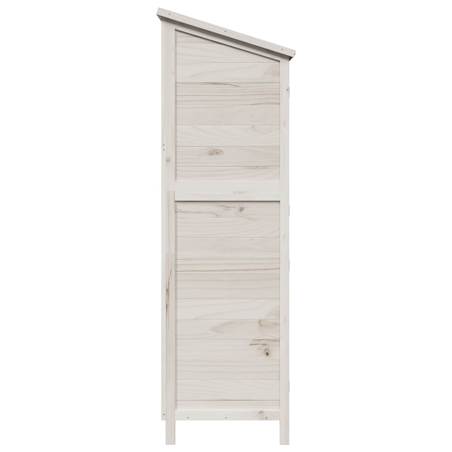Garden Shed White 106 x 56 x 176.5 cm Solid Fir Wood