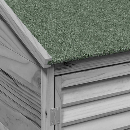 Garden Shed Grey 106 x 56 x 176.5 cm Solid Fir Wood
