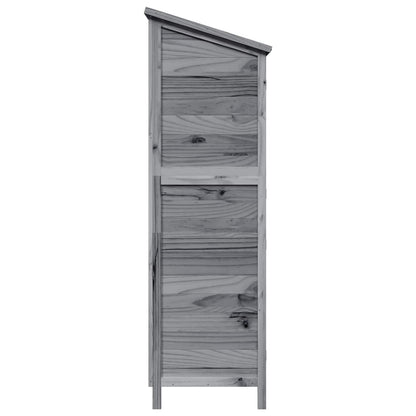 Garden Shed Grey 106 x 56 x 176.5 cm Solid Fir Wood