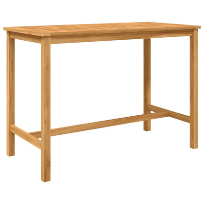 Outdoor Bar Set 5 pcs Natural Solid Teak Wood