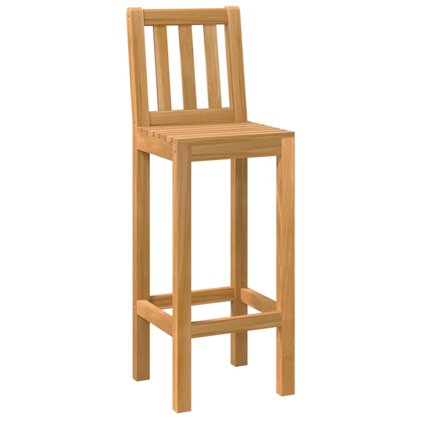 Outdoor Bar Set 5 pcs Natural Solid Teak Wood