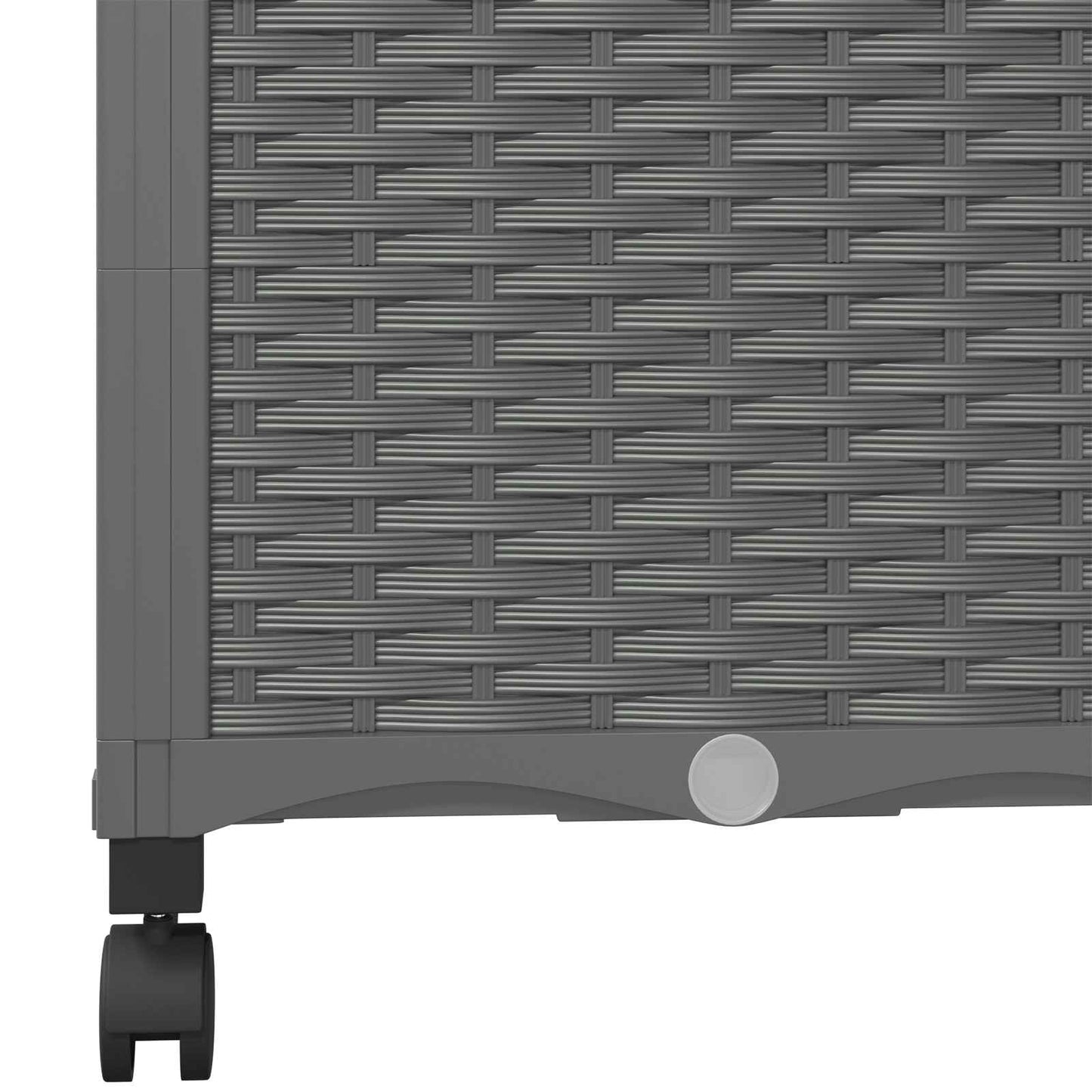 Garden Planter with Trellis&Wheels Light Grey 40 x 40 x 146 cm