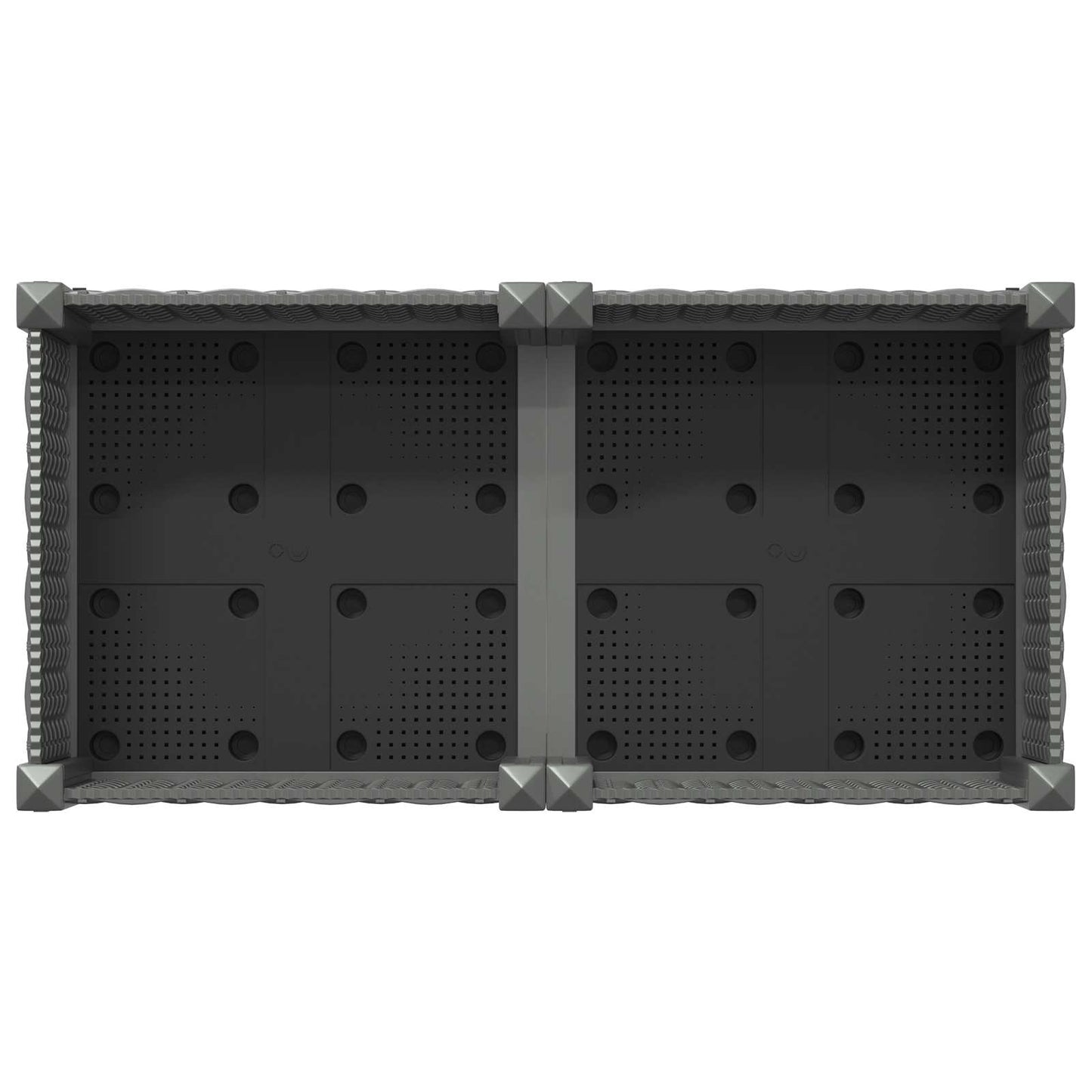 Garden Planter with Wheels Light Grey 80 x 40 x 33 cm PP