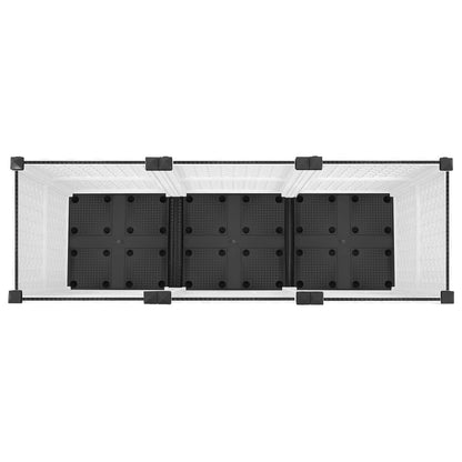 Garden Planter with Wheels White 120 x 40 x 48 cm PP
