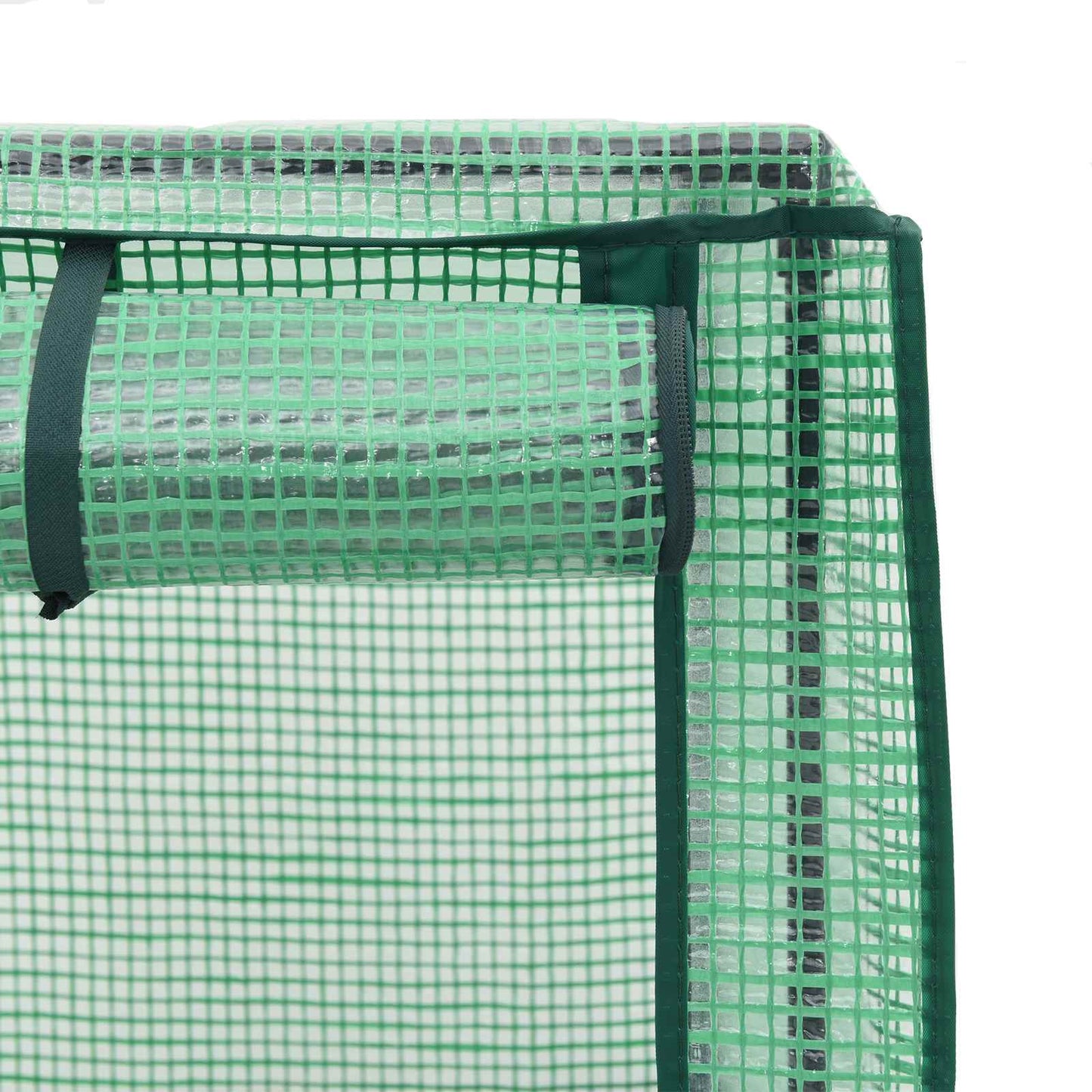Garden Planter with Greenhouse Cover&Wheels 3 pcs White PP