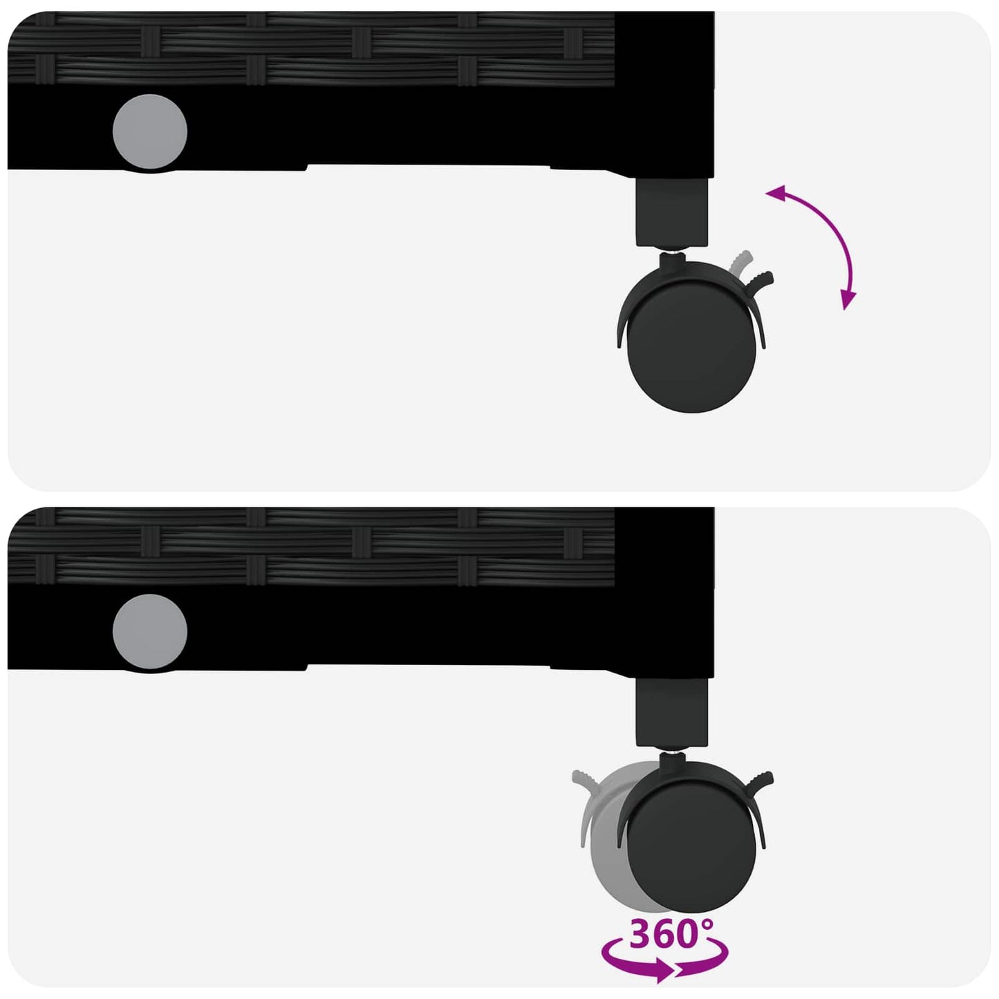 Raised Bed with Trellis and Roof Black 163 x 40 x 129 cm PP