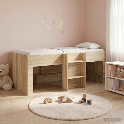 Kids'High Bed Frame Sonoma 203 x 101.1 x 68.5 cm