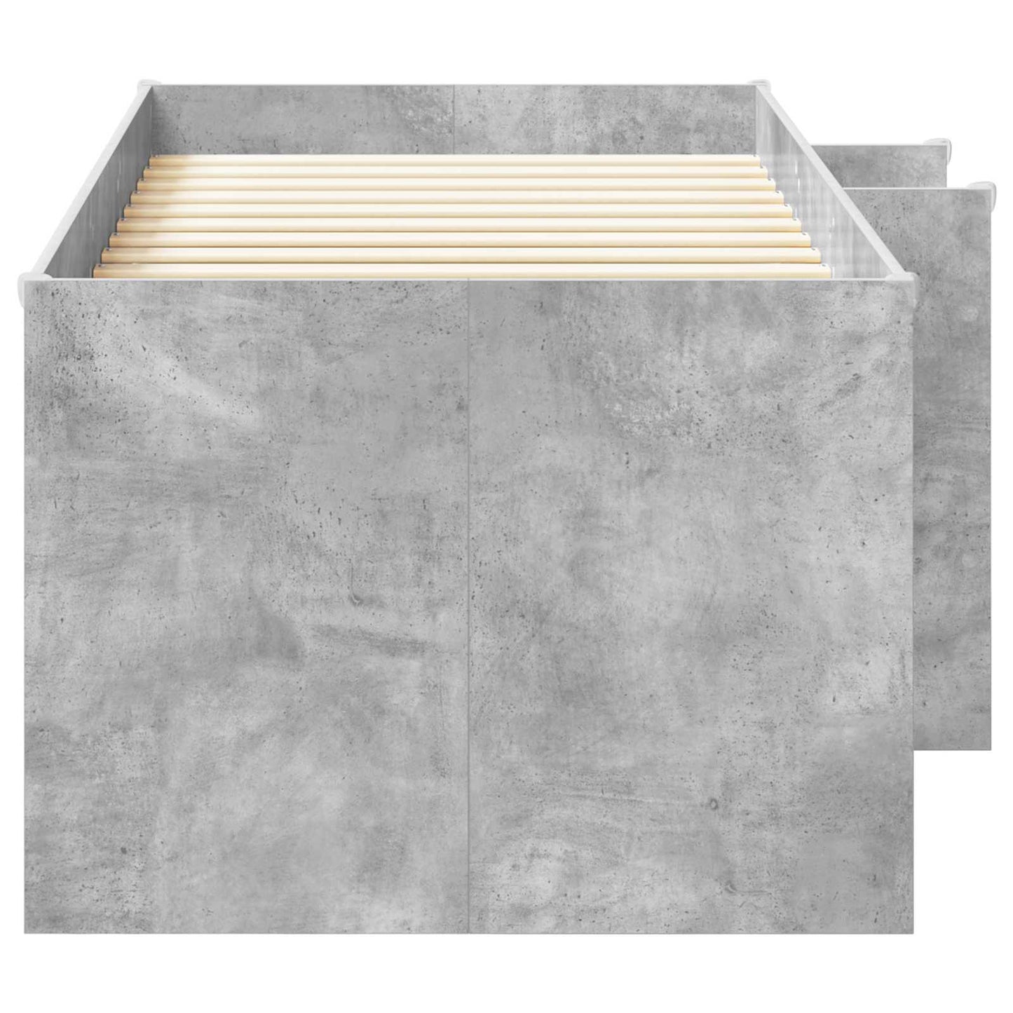 Kids'High Bed Frame Concrete Grey 98.5 x 200 cm