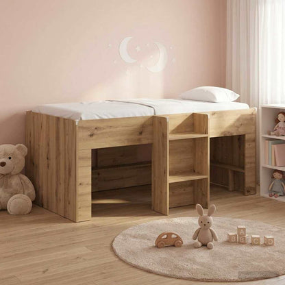 Kids'High Bed Frame Artisian Oak 163 x 101.1 x 68.5 cm
