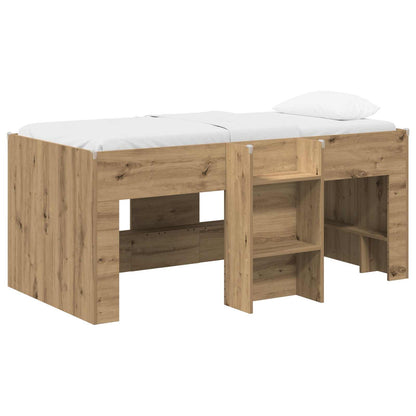 Kids'High Bed Frame Artisian Oak 163 x 101.1 x 68.5 cm
