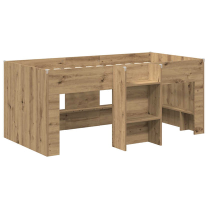 Kids'High Bed Frame Artisian Oak 163 x 101.1 x 68.5 cm