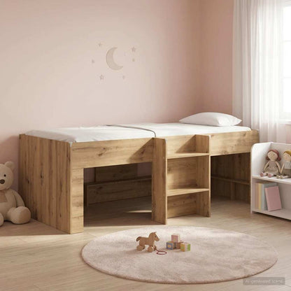 Kids'High Bed Frame Artisian Oak 193 x 96.1 x 68.5 cm