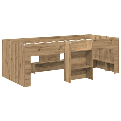 Kids'High Bed Frame Artisian Oak 193 x 96.1 x 68.5 cm