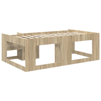 Kids'Bed Frame with Storage Sonoma Oak 80 x 200 cm