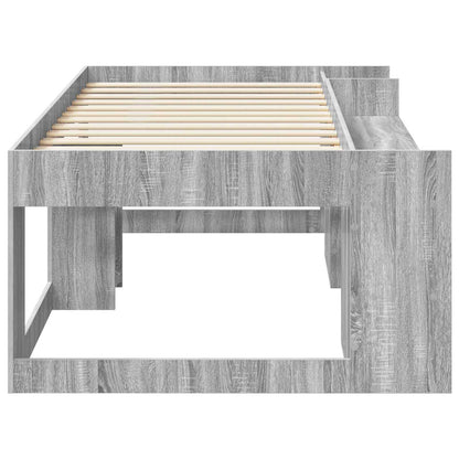Kids'Bed Frame with Storage Grey Sonoma 80 x 200 cm