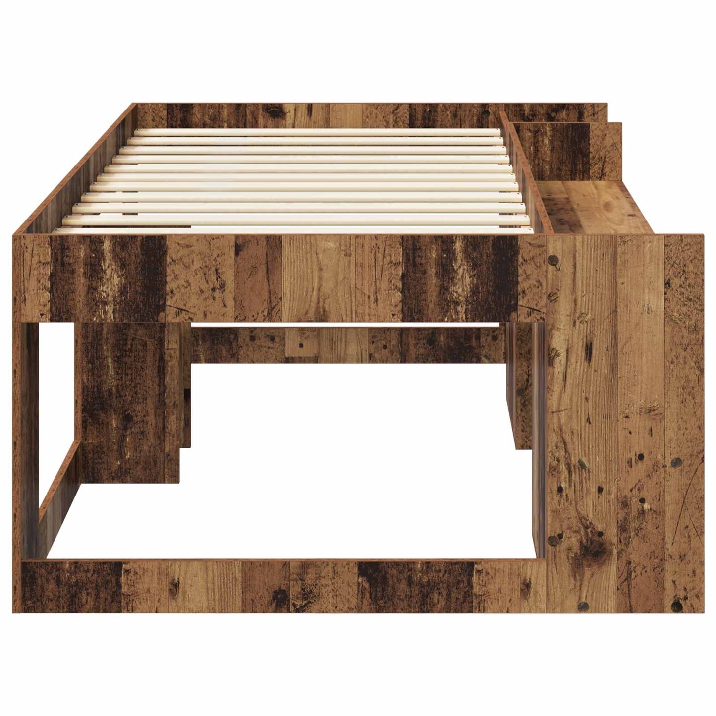 Kids'Bed Frame with Storage Old Wood 90 x 200 cm