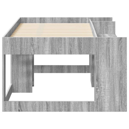 Kids'Bed Frame with Storage Grey Sonoma 80 x 160 cm