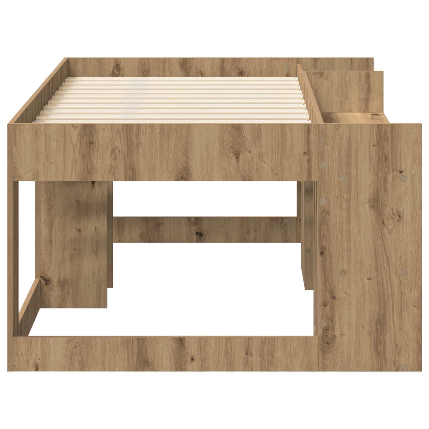 Kids'Bed Frame with Storage Artisan Oak 80 x 160 cm