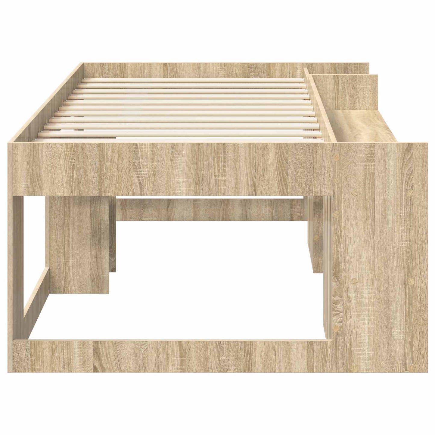 Kids'Bed Frame with Storage Sonoma Oak 90 x 190 cm
