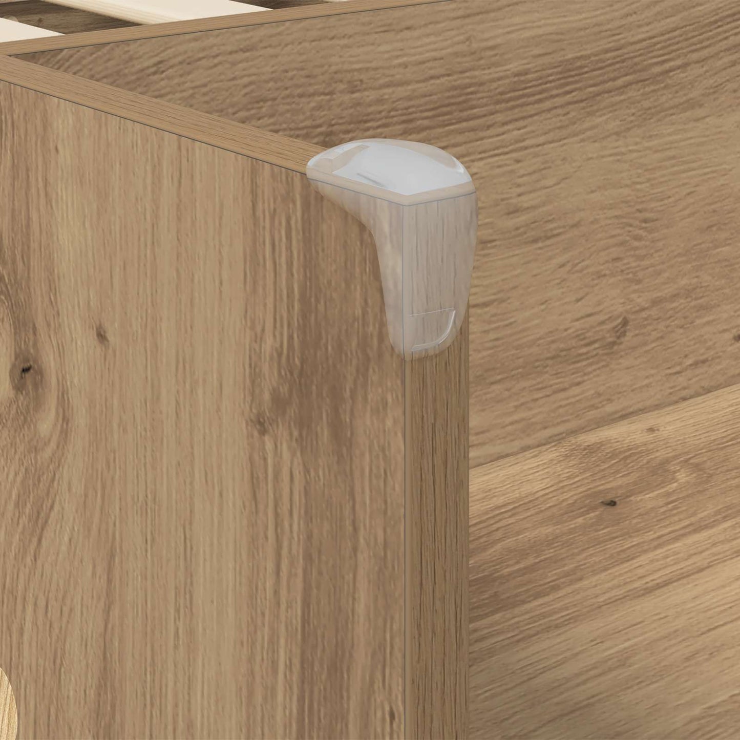 Kids'High Bed Frame with Desk Artisan Oak 80 x 200 cm