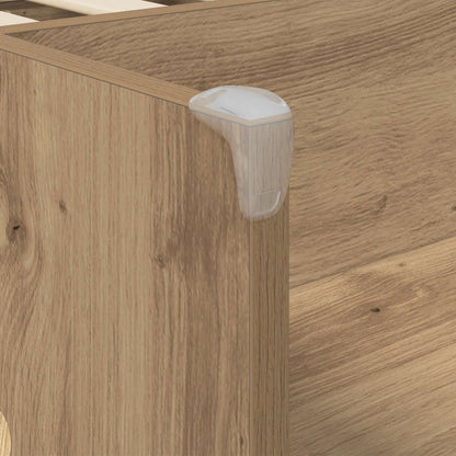 Kids'High Bed Frame with Desk Artisan Oak Engineered Wood