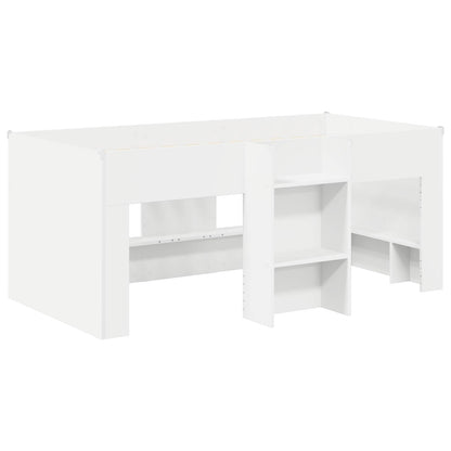Bed with Tunnel 3 pcs White Engineered Wood