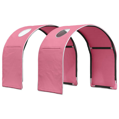 Bed with Tunnel 3 pcs Sonoma Oak and Pink Engineered Wood