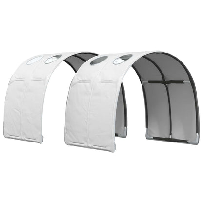 Bed Frame with Tunnel with Shelf 3 pcs Sonoma Oak and White
