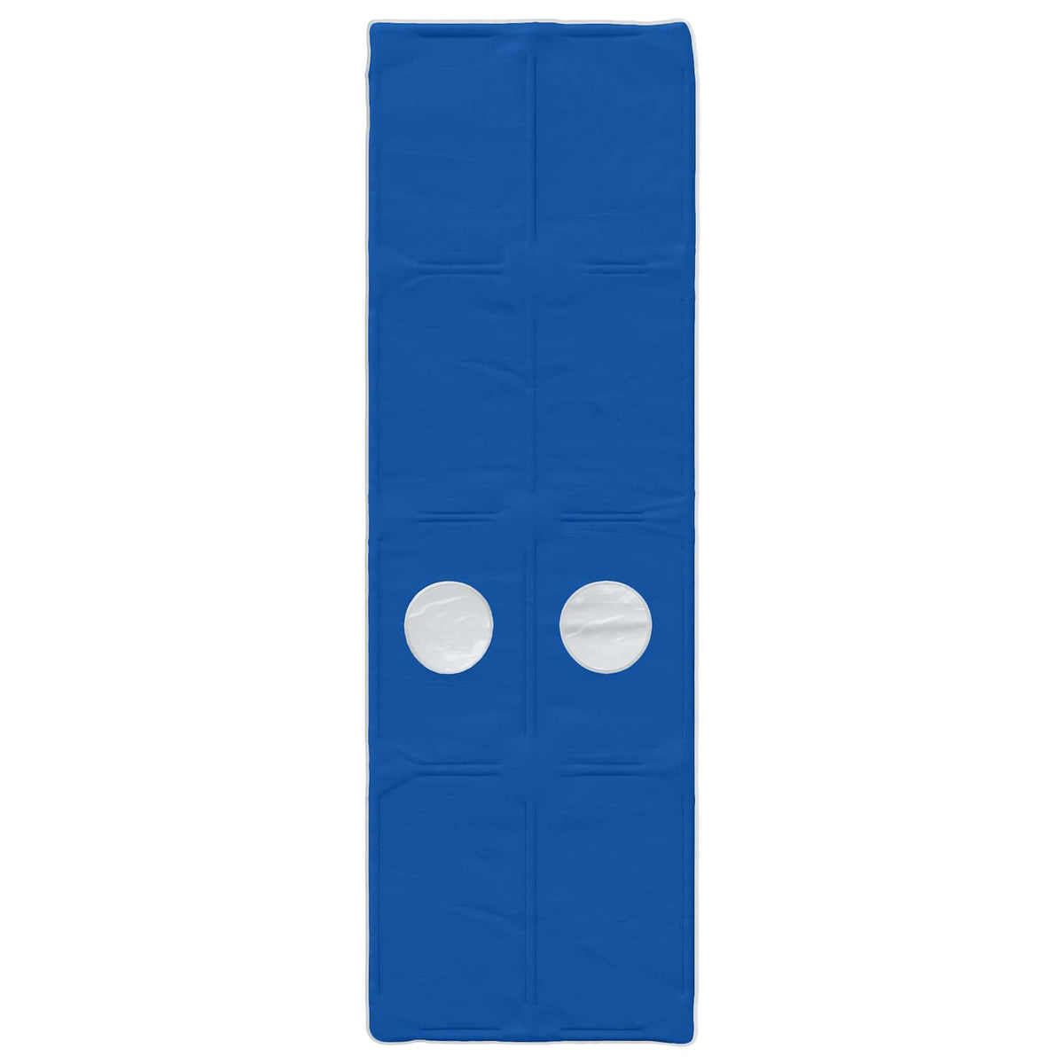 Bed Frame with Tunnel 3 pcs White and Blue Engineered Wood